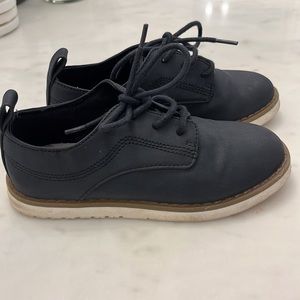 Zara navy leather dress shoes